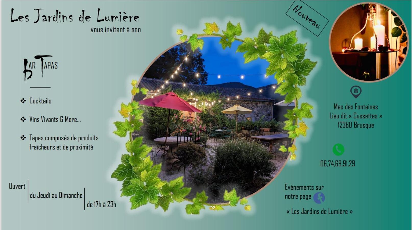 Bed and Breakfast Les Jardins De Lumiere Brusque Exterior foto